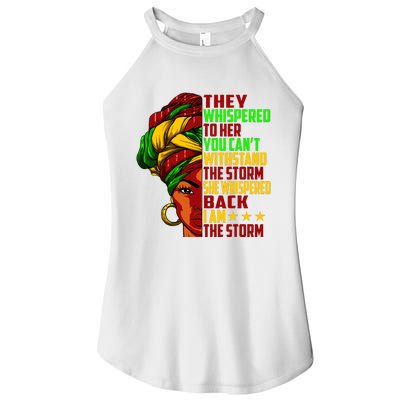 I Am The Storm Juneteenth Black History Month Women’s Perfect Tri Rocker Tank