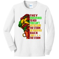 I Am The Storm Juneteenth Black History Month Kids Long Sleeve Shirt