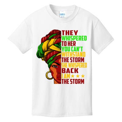 I Am The Storm Juneteenth Black History Month Kids T-Shirt