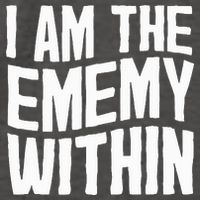 I Am The Enemy Within Pun Vintage The Enemy Within Vector Backpack