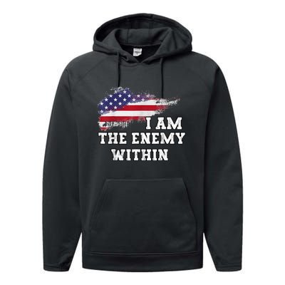 I Am The Enemy Within Performance Fleece Hoodie