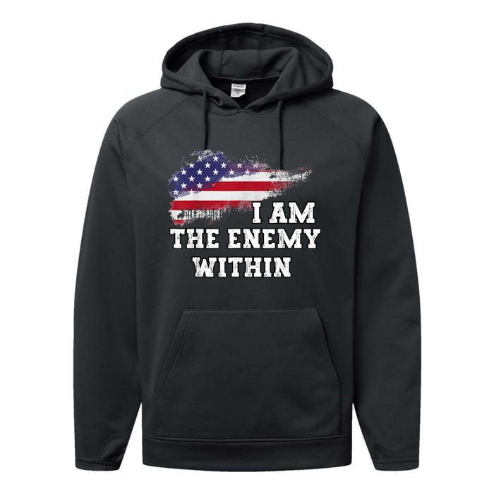 I Am The Enemy Within Performance Fleece Hoodie