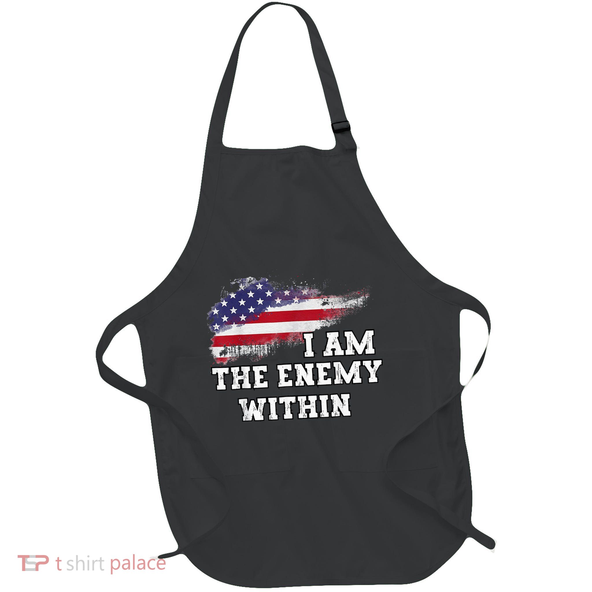 I Am The Enemy Within Full-Length Apron With Pockets