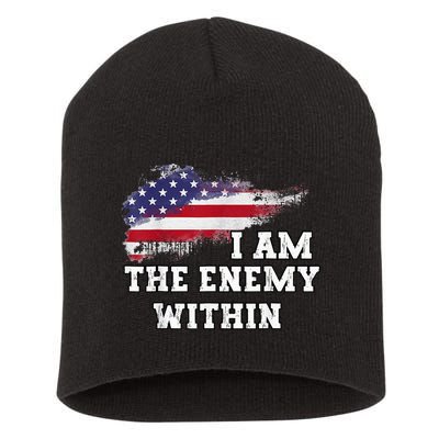 I Am The Enemy Within Short Acrylic Beanie