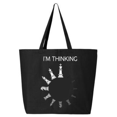 I Am Thinking Chess Pieces Im Thinking Chess Player Lover 25L Jumbo Tote