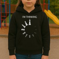I Am Thinking Chess Pieces Im Thinking Chess Player Lover Kids Hoodie