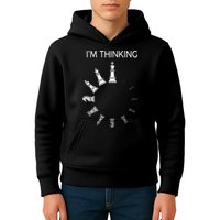 I Am Thinking Chess Pieces Im Thinking Chess Player Lover Kids Hoodie