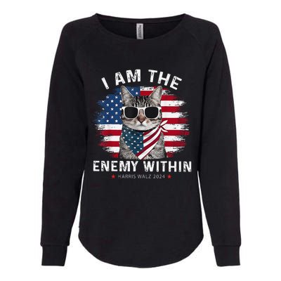 I Am The Enemy Within Kamala Harris 2024 Merch Womens California Wash Sweatshirt