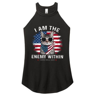 I Am The Enemy Within Kamala Harris 2024 Merch Women's Perfect Tri Rocker Tank