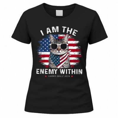 I Am The Enemy Within Kamala Harris 2024 Merch Women's T-Shirt