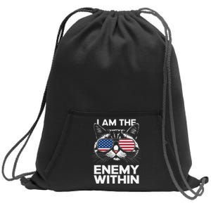 I Am The Enemy Within Kamala Harris 2024 Merch Sweatshirt Cinch Pack Bag