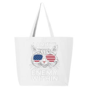 I Am The Enemy Within Kamala Harris 2024 Merch 25L Jumbo Tote