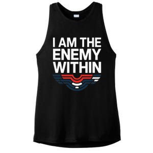 I Am The Enemy Within Ladies PosiCharge Tri-Blend Wicking Tank