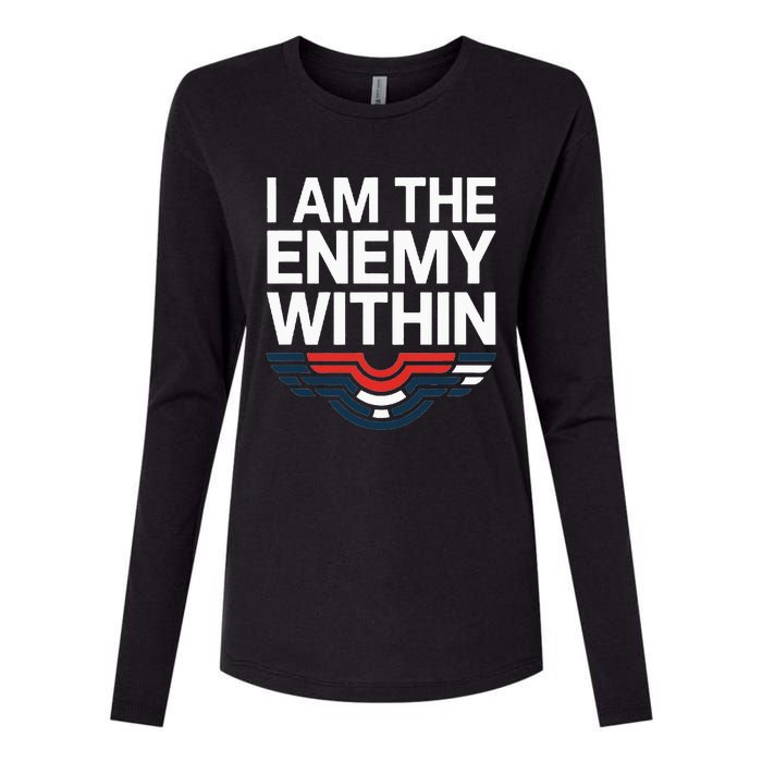 I Am The Enemy Within Womens Cotton Relaxed Long Sleeve T-Shirt