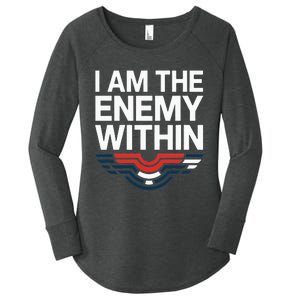 I Am The Enemy Within Women's Perfect Tri Tunic Long Sleeve Shirt