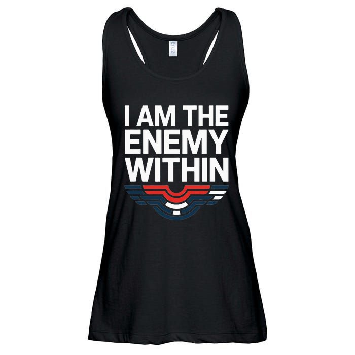 I Am The Enemy Within Ladies Essential Flowy Tank