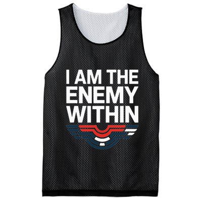 I Am The Enemy Within Mesh Reversible Basketball Jersey Tank