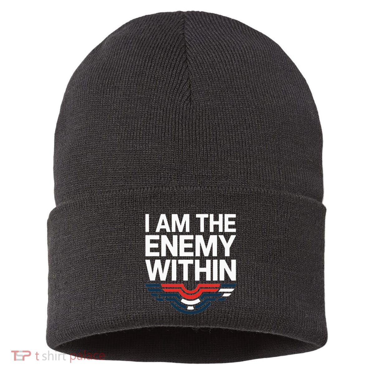 I Am The Enemy Within Sustainable Knit Beanie