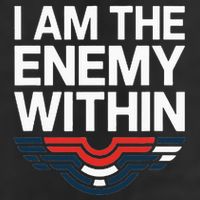 I Am The Enemy Within Golf Towel