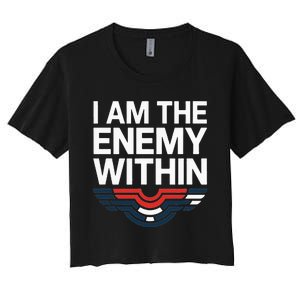 I Am The Enemy Within Women's Crop Top Tee