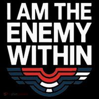 I Am The Enemy Within Cropped Pullover Crew