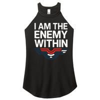 I Am The Enemy Within Women's Perfect Tri Rocker Tank