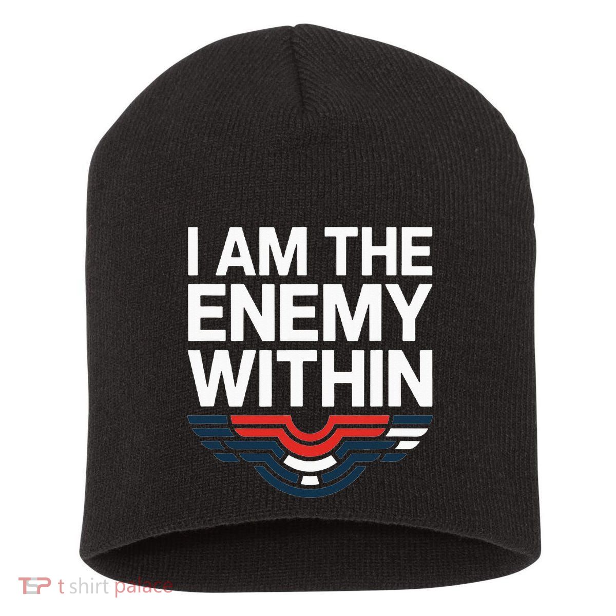 I Am The Enemy Within Short Acrylic Beanie