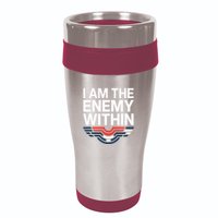 I Am The Enemy Within 16oz Travel Tumbler