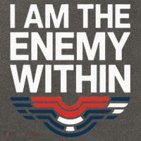 I Am The Enemy Within Cotton Canvas Backpack