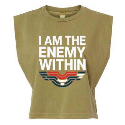 I Am The Enemy Within Garment-Dyed Women's Muscle Tee