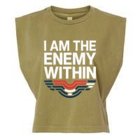 I Am The Enemy Within Garment-Dyed Women's Muscle Tee