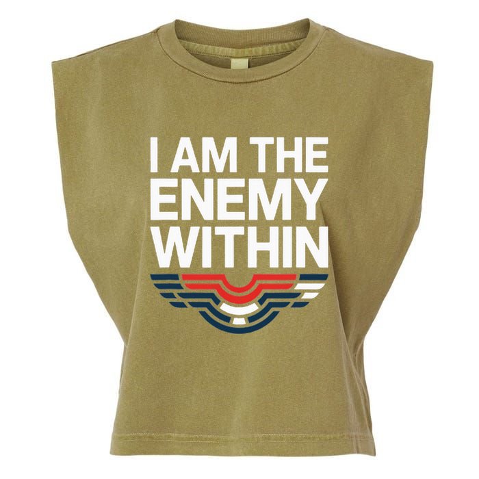 I Am The Enemy Within Garment-Dyed Women's Muscle Tee