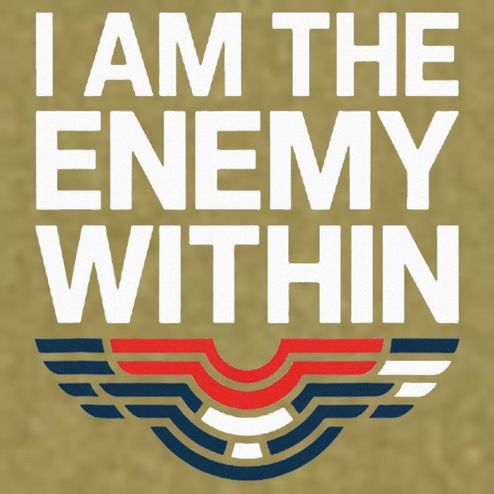 I Am The Enemy Within Garment-Dyed Women's Muscle Tee