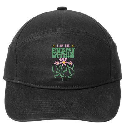 I Am The Enemy Within This Year Pun 7-Panel Snapback Hat