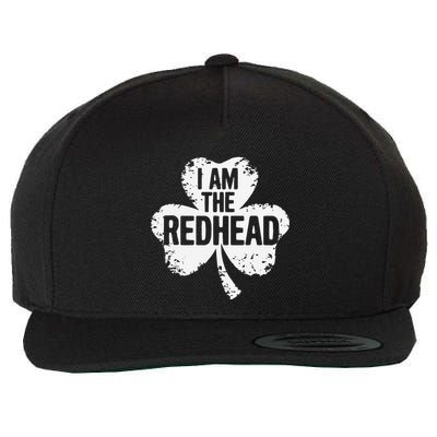 I Am The Redhead Dibs On The Redhead Funny St Patricks Day Wool Snapback Cap