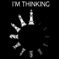 I Am Thinking Chess Pieces Im Thinking Chess Player Lover Drawstring Bag