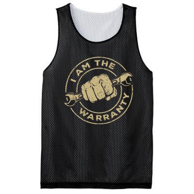 I Am The Warranty Car Lover Mesh Reversible Basketball Jersey Tank