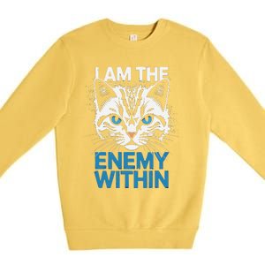 I Am The Enemy Within Funny Kamala Harris 2024 Premium Crewneck Sweatshirt