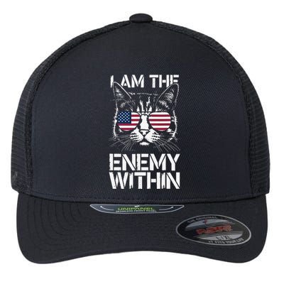 I Am The Enemy Within Funny Kamala Harris 2024 Merch Flexfit Unipanel Trucker Cap