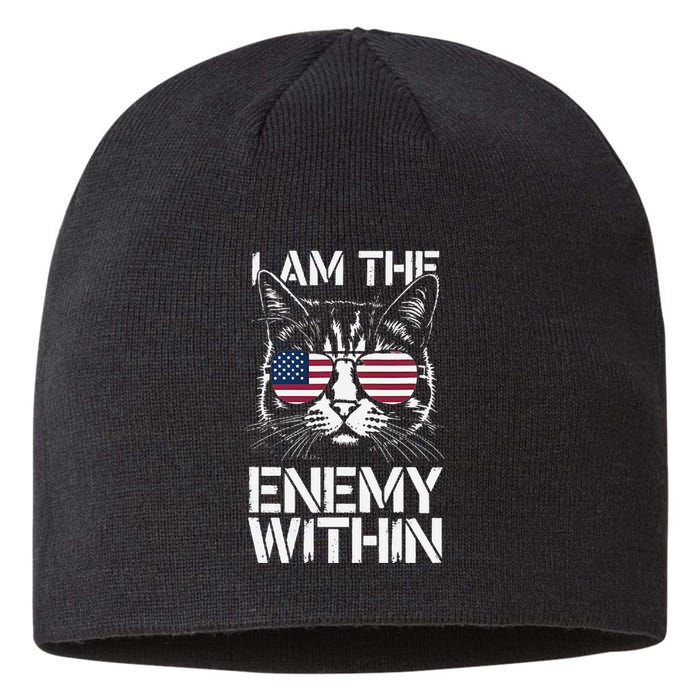 I Am The Enemy Within Funny Kamala Harris 2024 Merch Sustainable Beanie