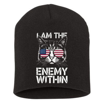 I Am The Enemy Within Funny Kamala Harris 2024 Merch Short Acrylic Beanie