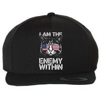 I Am The Enemy Within Funny Kamala Harris 2024 Merch Wool Snapback Cap