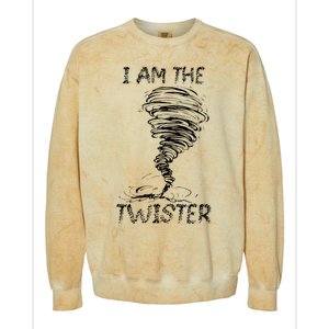 I Am The Twister Scary Storm Tornado Weather Costume Colorblast Crewneck Sweatshirt