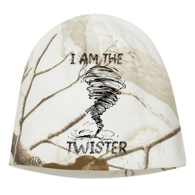 I Am The Twister Scary Storm Tornado Weather Costume Kati - Camo Knit Beanie