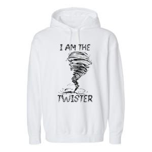 I Am The Twister Scary Storm Tornado Weather Costume Garment-Dyed Fleece Hoodie