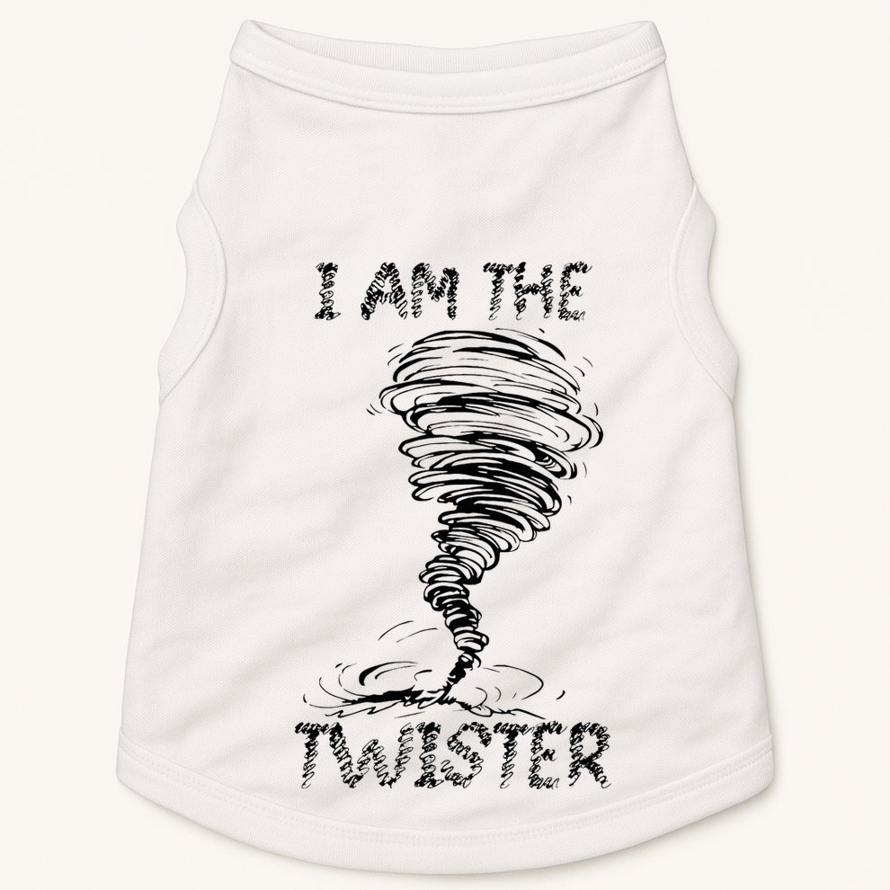 I Am The Twister Scary Storm Tornado Weather Costume Doggie Tank