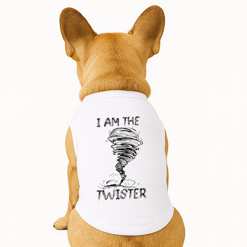 I Am The Twister Scary Storm Tornado Weather Costume Doggie Tank