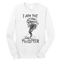 I Am The Twister Scary Storm Tornado Weather Costume Long Sleeve Shirt