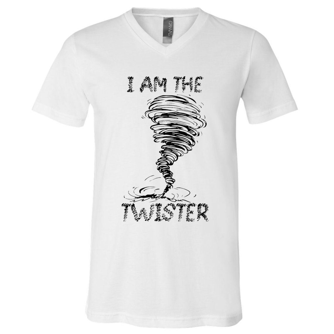 I Am The Twister Scary Storm Tornado Weather Costume V-Neck T-Shirt