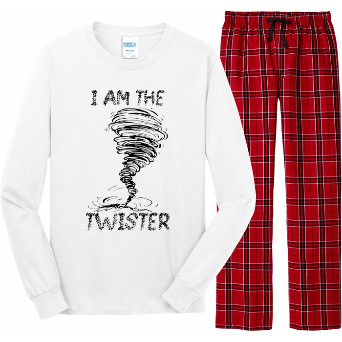 I Am The Twister Scary Storm Tornado Weather Costume Long Sleeve Pajama Set